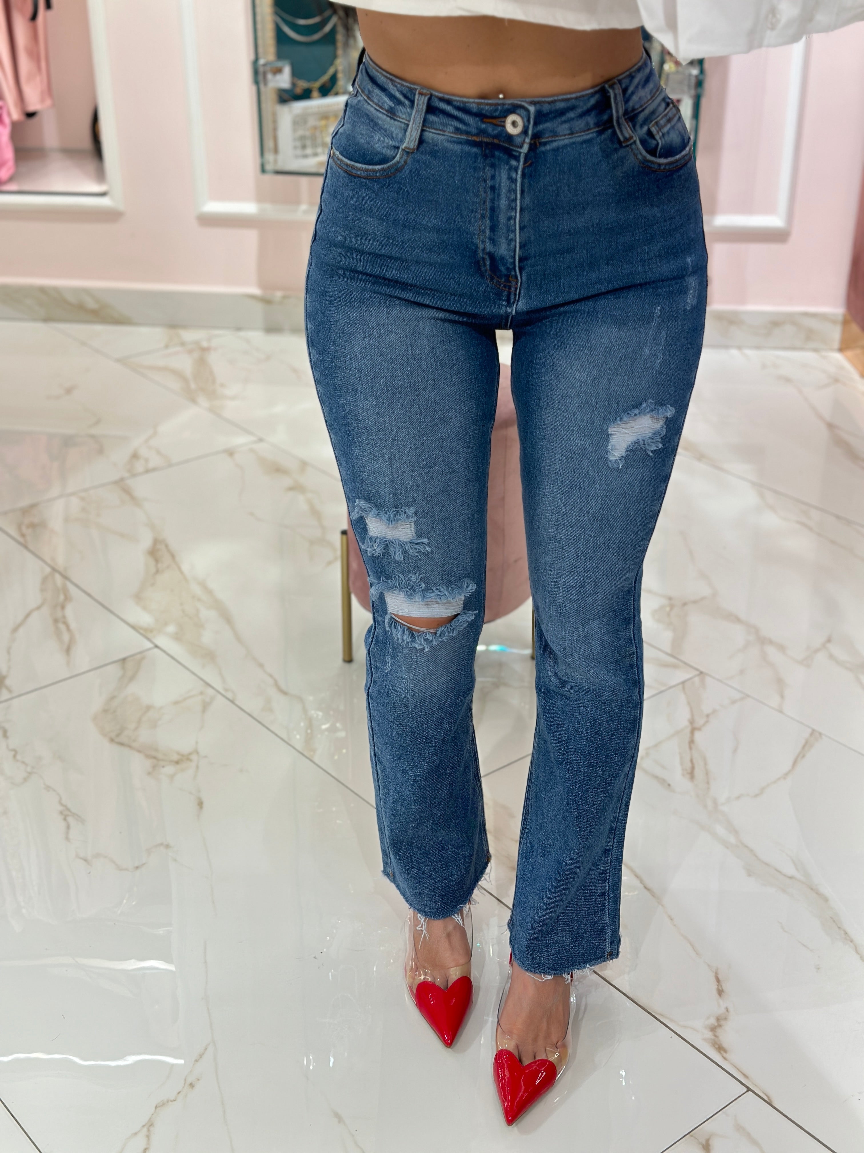 Jeans Cropped Flare