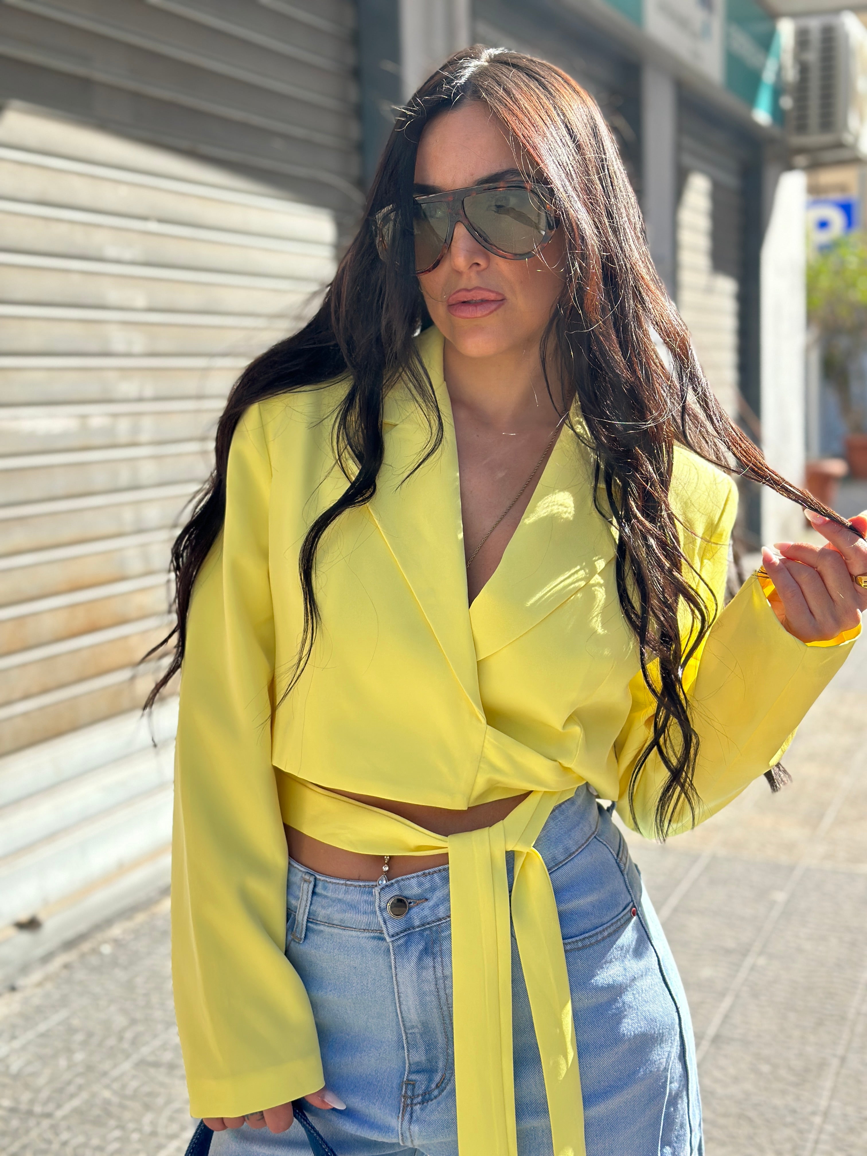 Giacca Crop Nodo