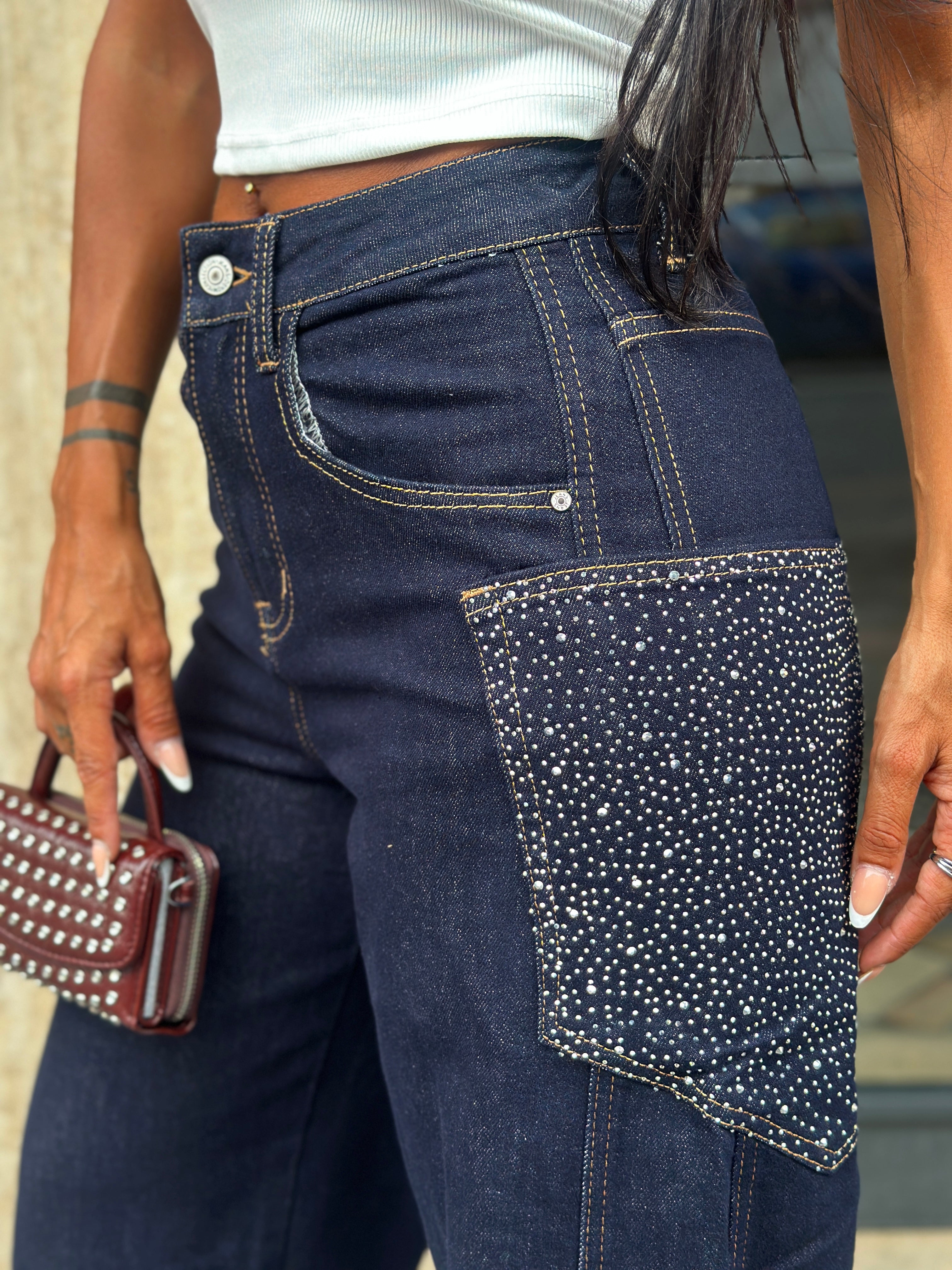 Jeans Balloon Tasconi Strass