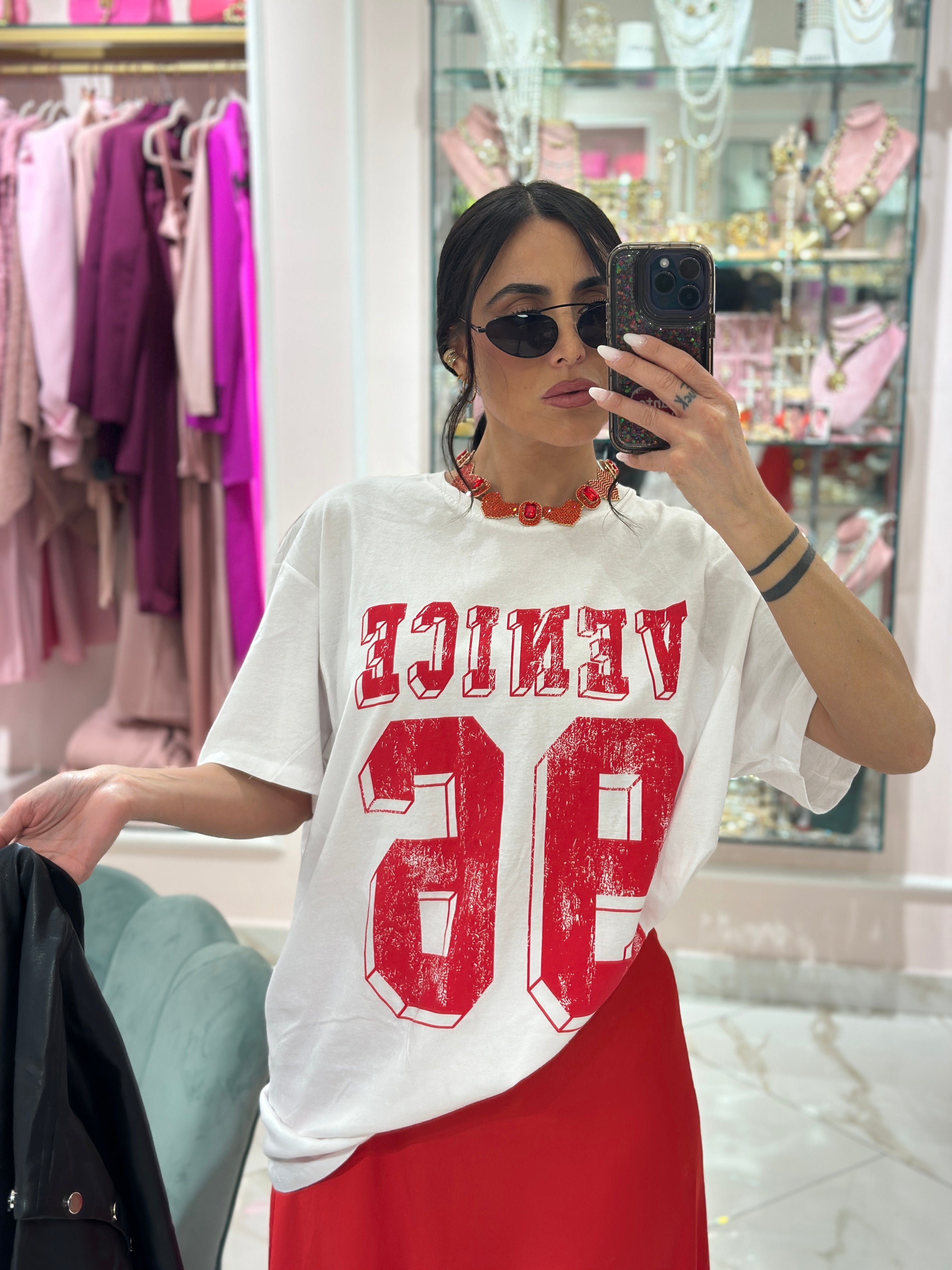 Shirt Over Size Red