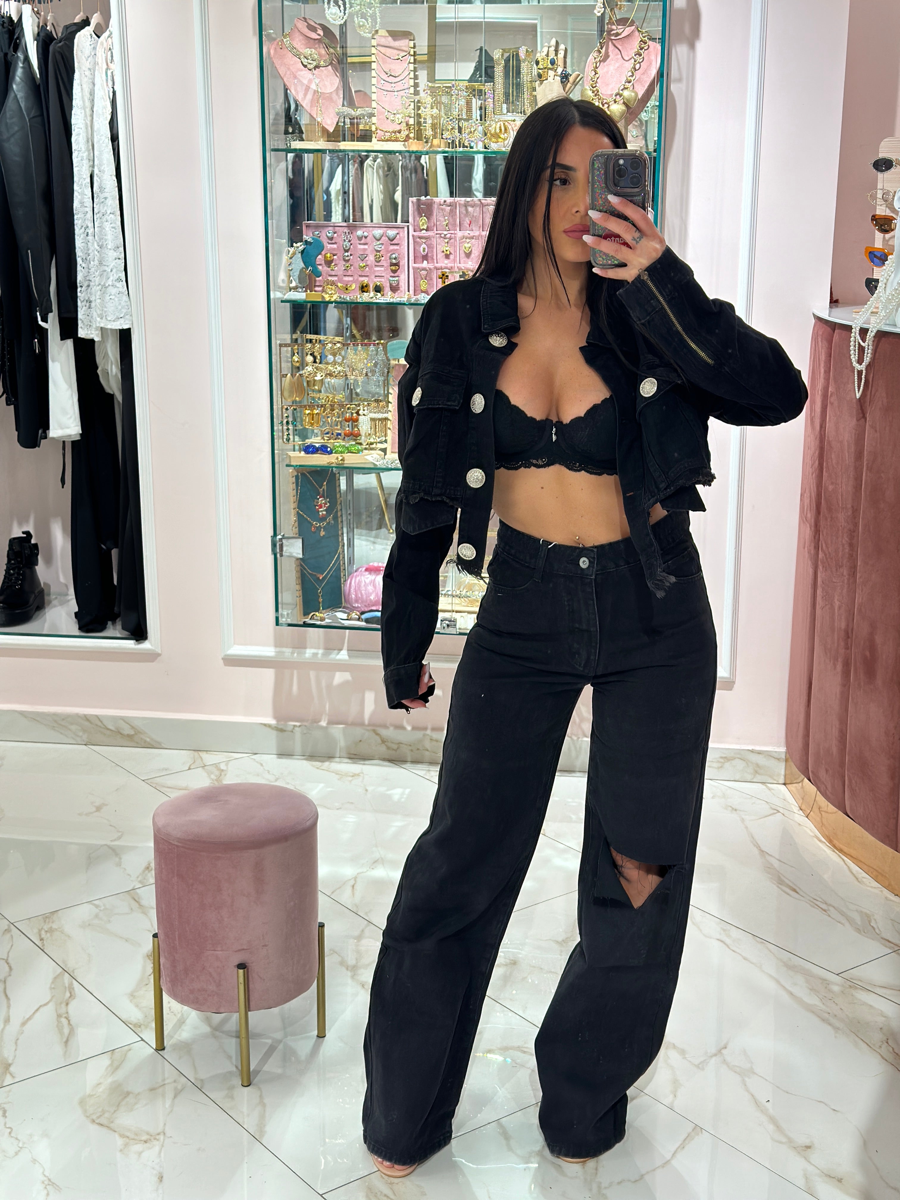 Jeans Palazzo Nero
