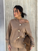 Coordinato in Lana Bottoni oro