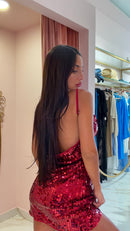 Abito Drop Paillettes