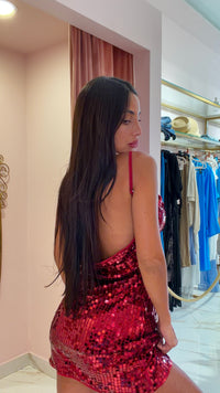 Abito Drop Paillettes