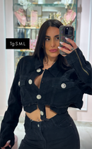 Jacket Crop Black