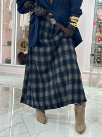 Gonna Quadroni con Cintura