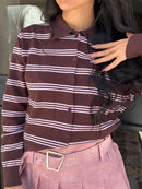 Maglioncino Righe Pink Brown