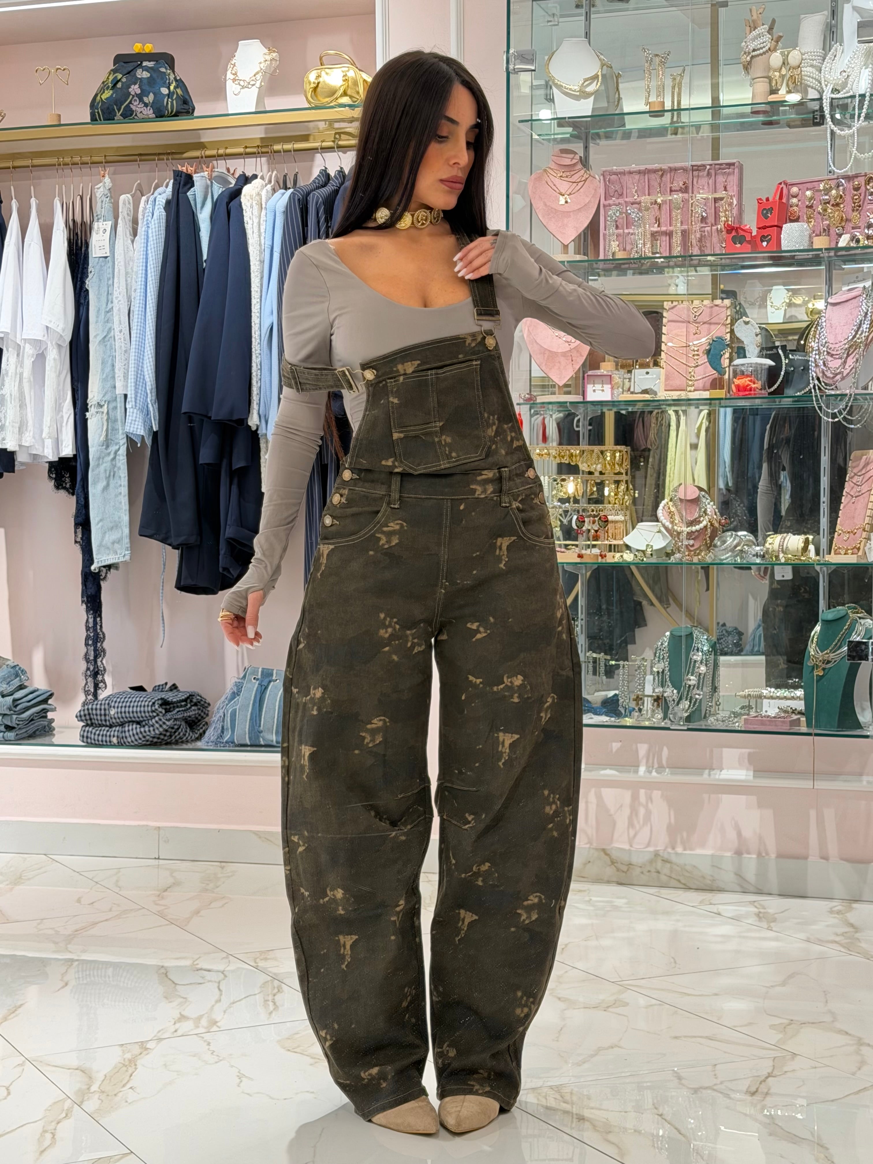 Salopette Balloon Mimetica