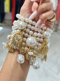 Bracciale Perle Pendenti