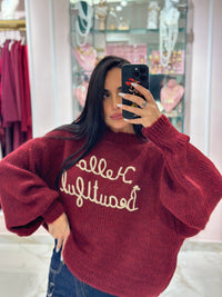 Maglione Hello Beautiful