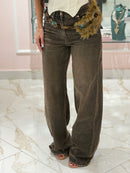 Jeans Wide leg Merida con Cintura