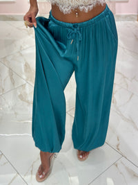 Pantalone Satin Con Elastico