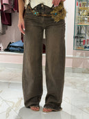 Jeans Wide leg Merida con Cintura