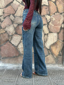 Jeans Palazzo Bottoni