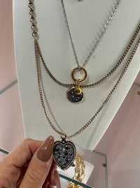 Collana a 3 Fili con Pendenti