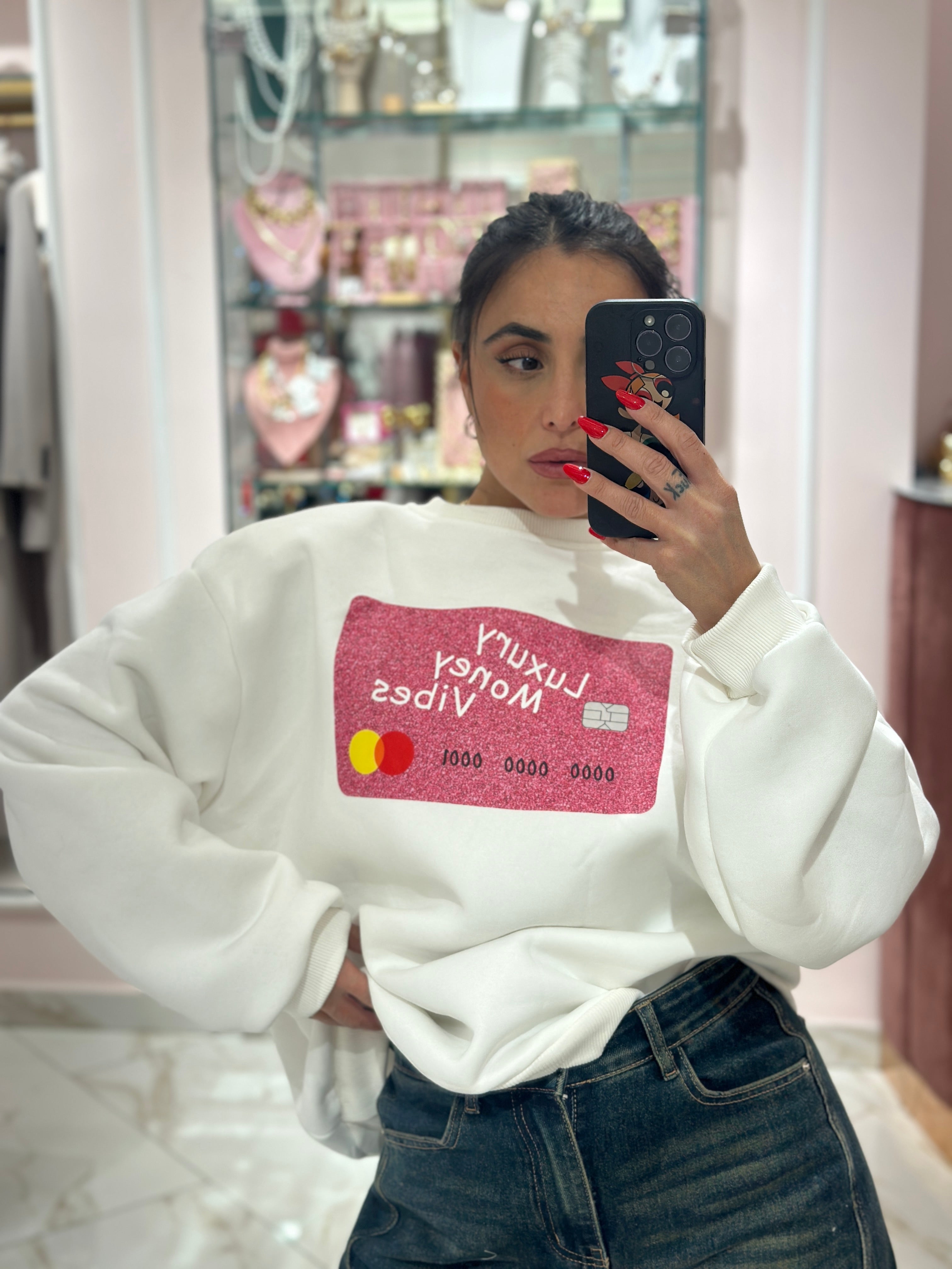 Felpa Spalline Money