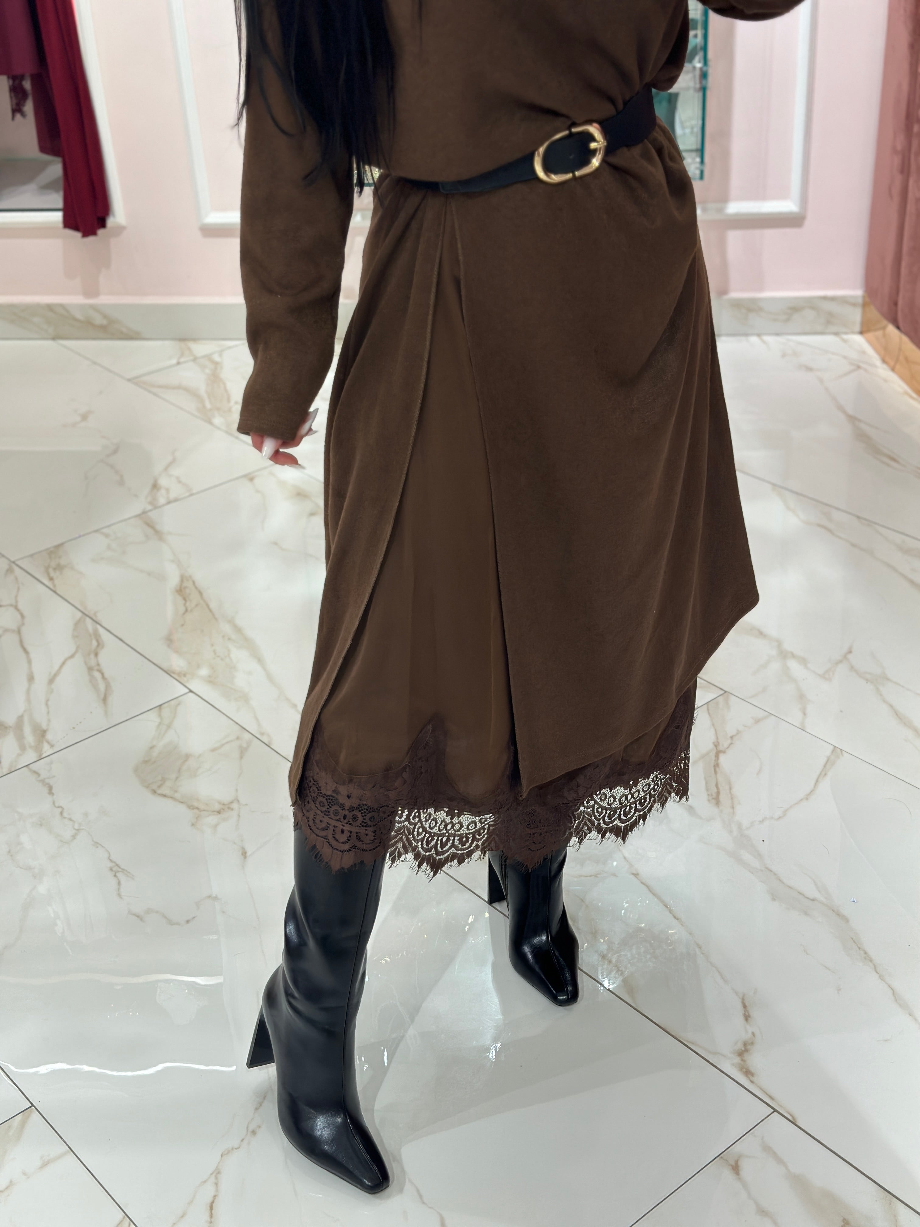 Abito Maggie In Lana con Sottoveste