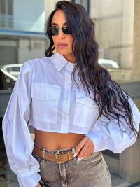Camicia Balloon  Crop
