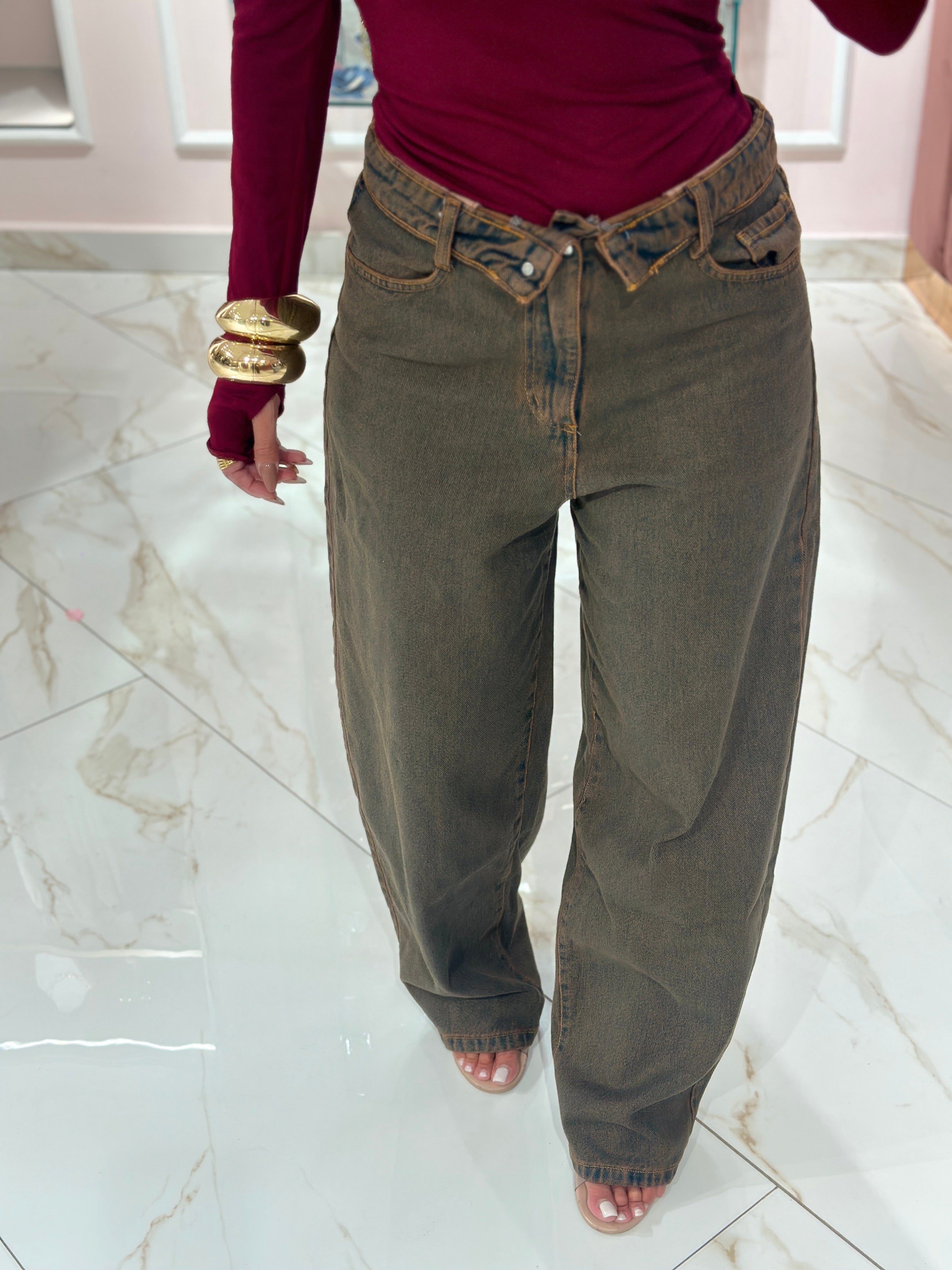 Jeans Bustino Risvolto