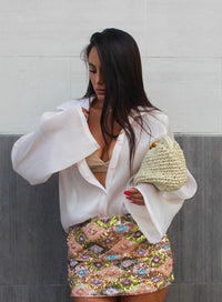 Minigonna Triangle Paillettes