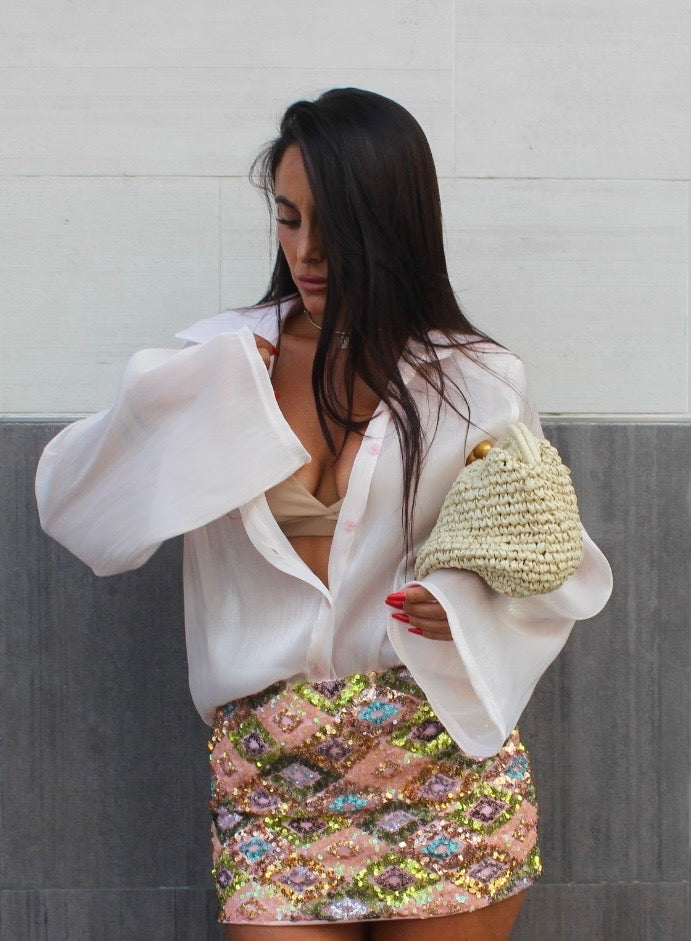 Minigonna Triangle Paillettes