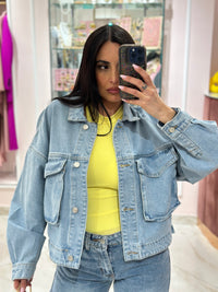 Giacca Cargo Denim