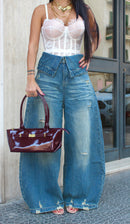 Jeans Balloon Maxi Piegone