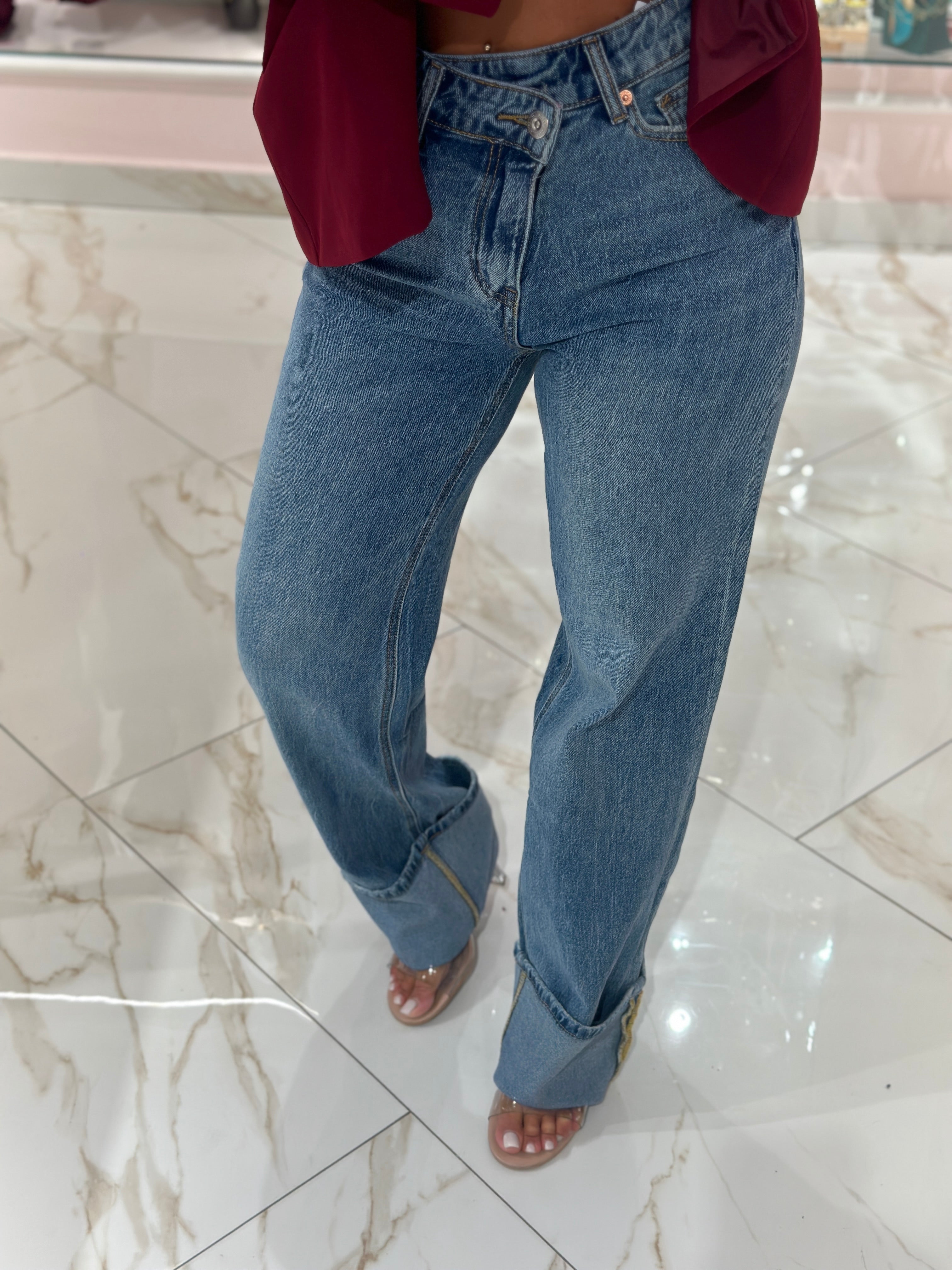 Jeans WideLeg Bustino Incrocio