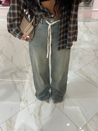 Jeans Palazzo Laccio