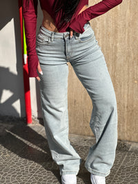 Jeans Wide Leg Chiaro