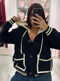 Cardigan con Cappuccio