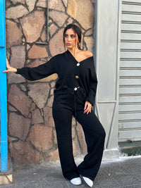 Coordinato in Lana Bottoni oro