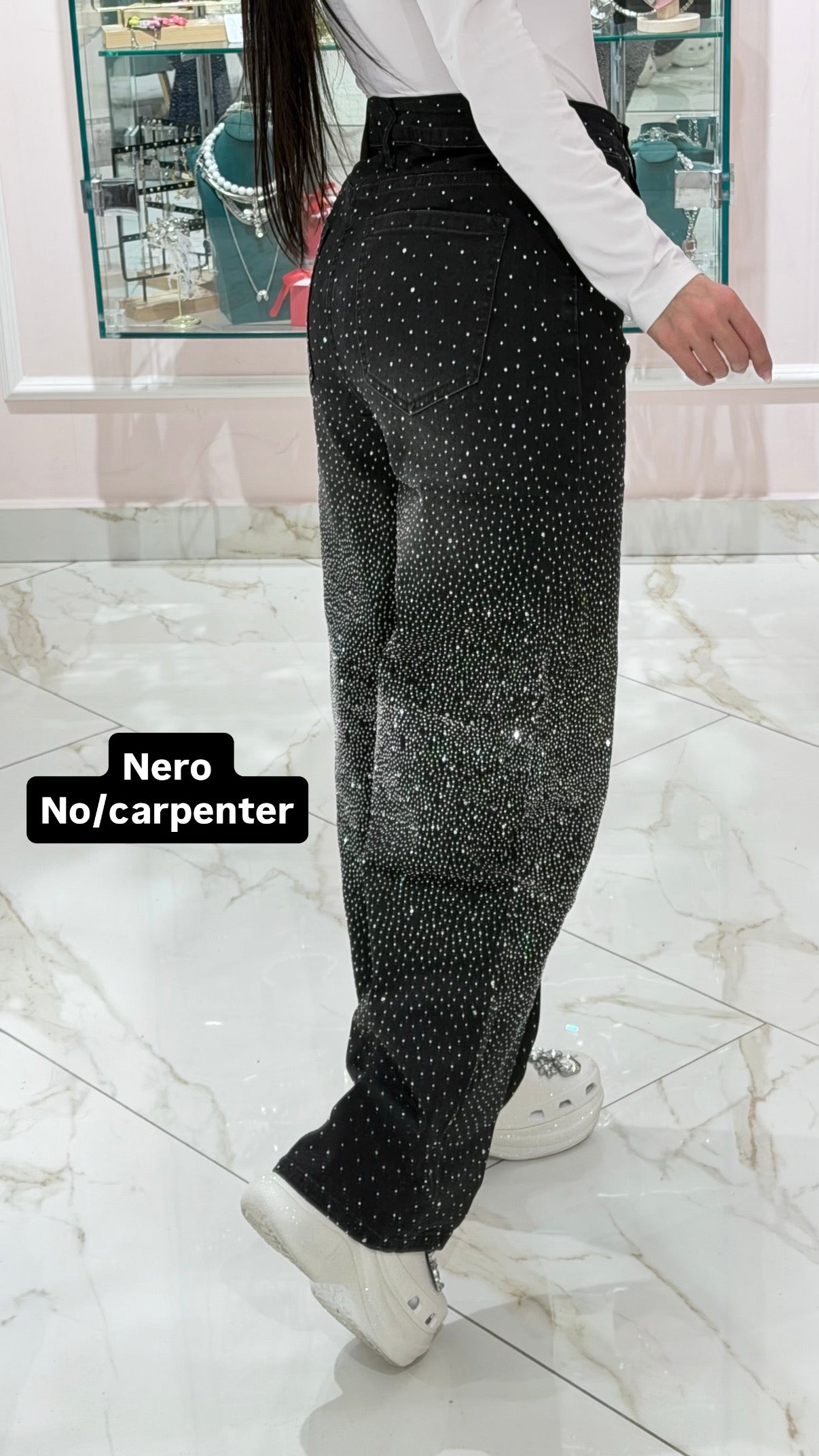 Jeans Curvy Balloon Strass