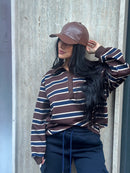 Maglia Felpata Righe