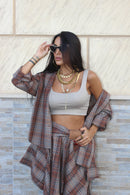 Coordinato Tartan Gonna/Camicia