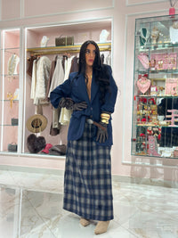 Gonna Quadroni con Cintura