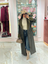 Trench Ecopelle Con Pelliccia