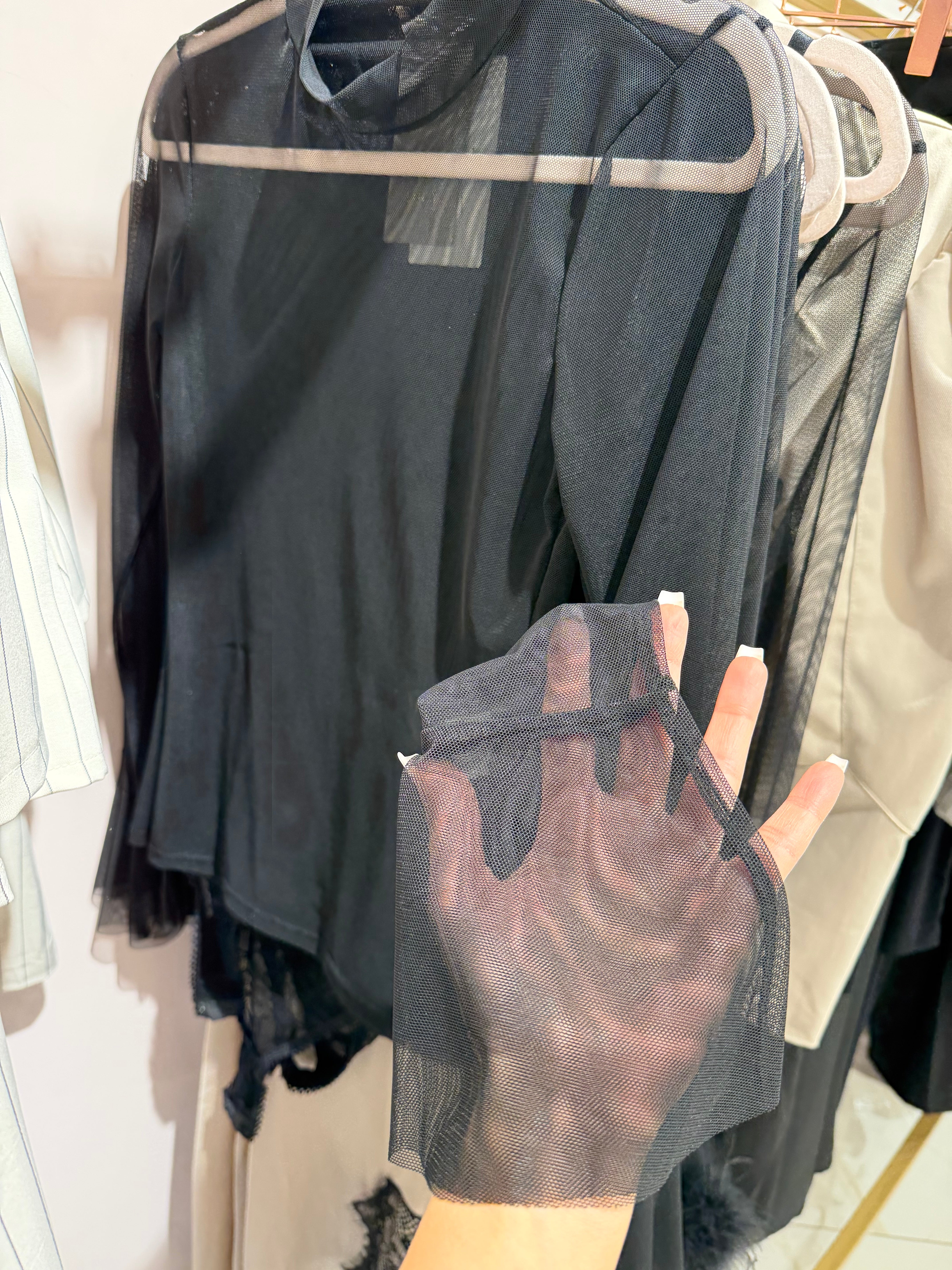 Maglia Velata Manica Volant