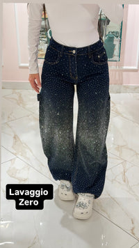 Jeans Curvy Balloon Strass