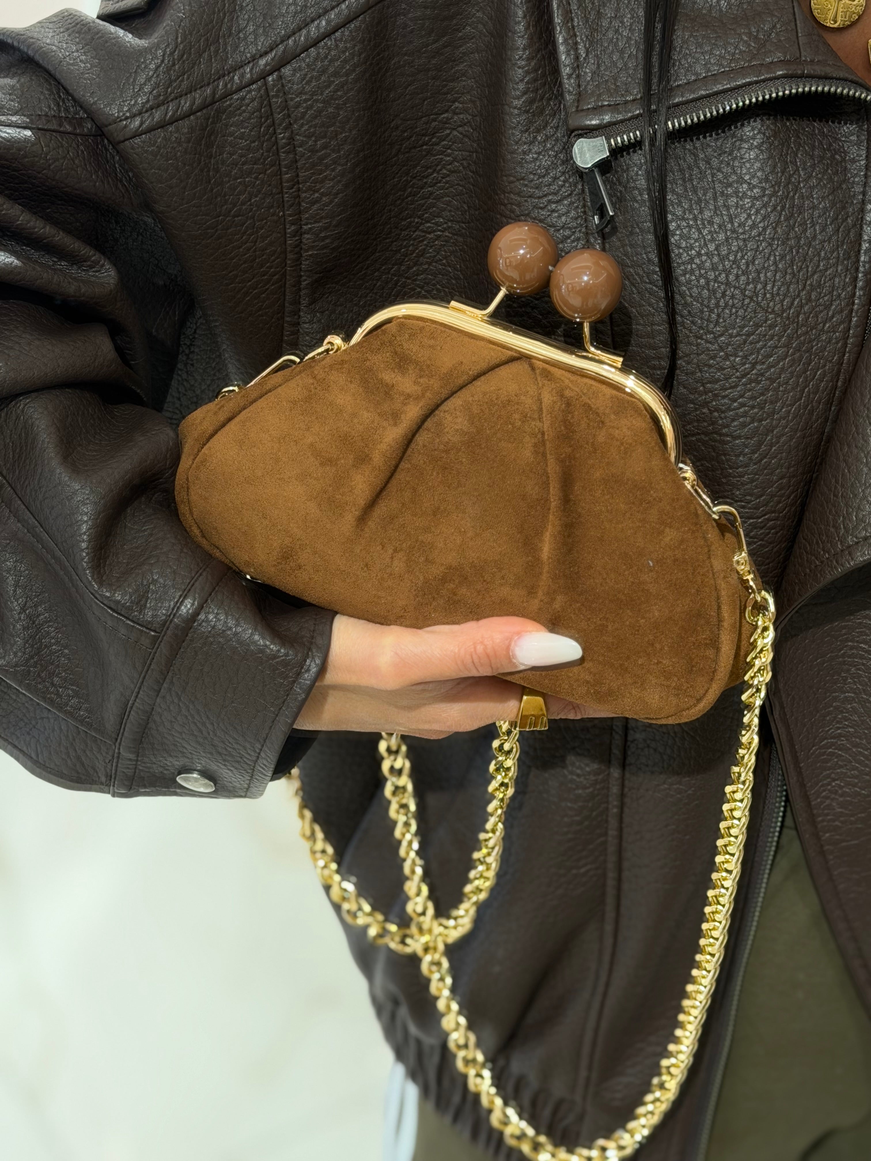 Mini Bag Scamosciata