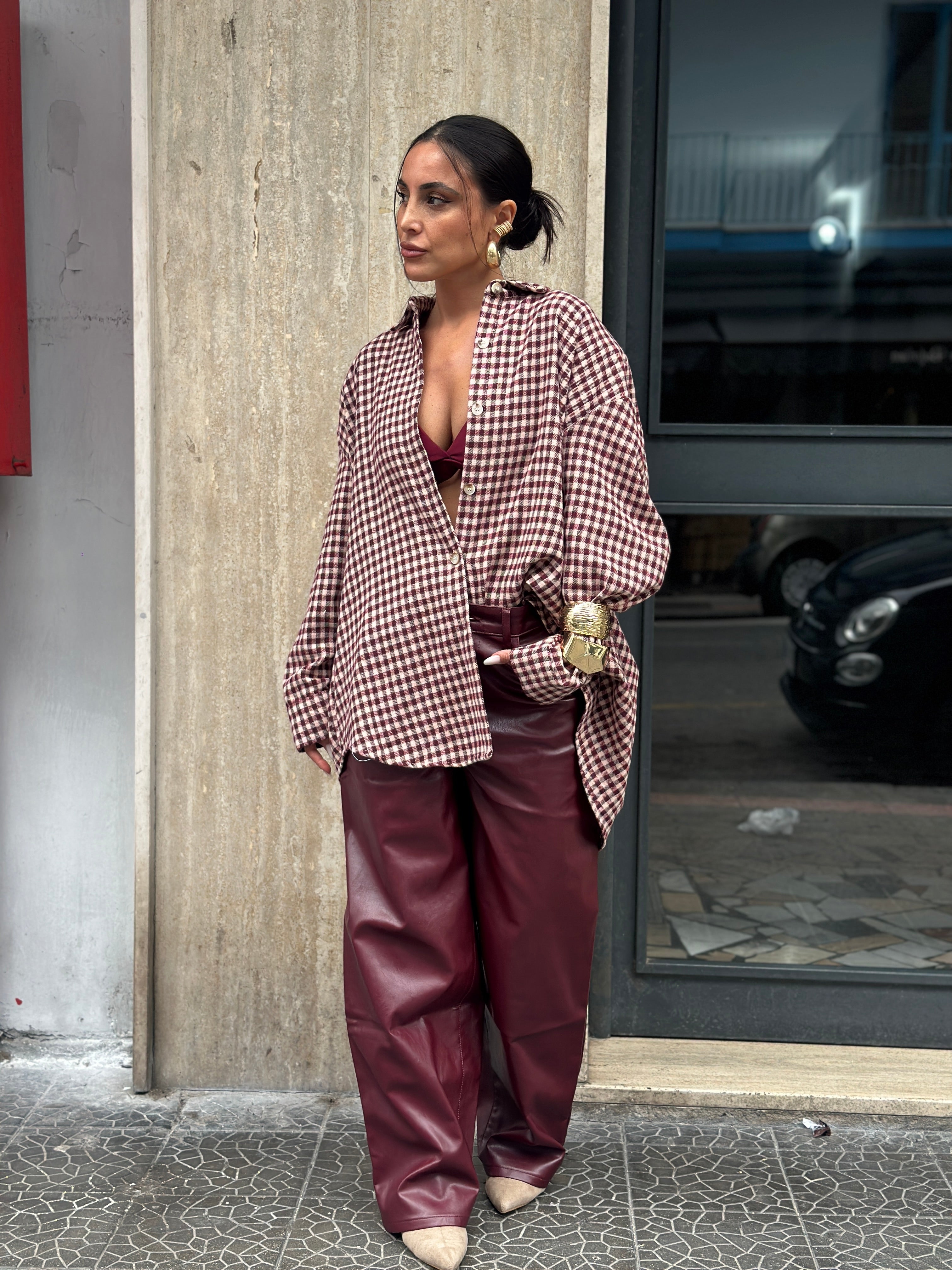 Pantalone Balloon Ecopelle