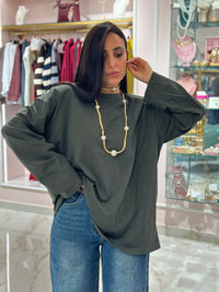 Maglia Maxi Con Spalline