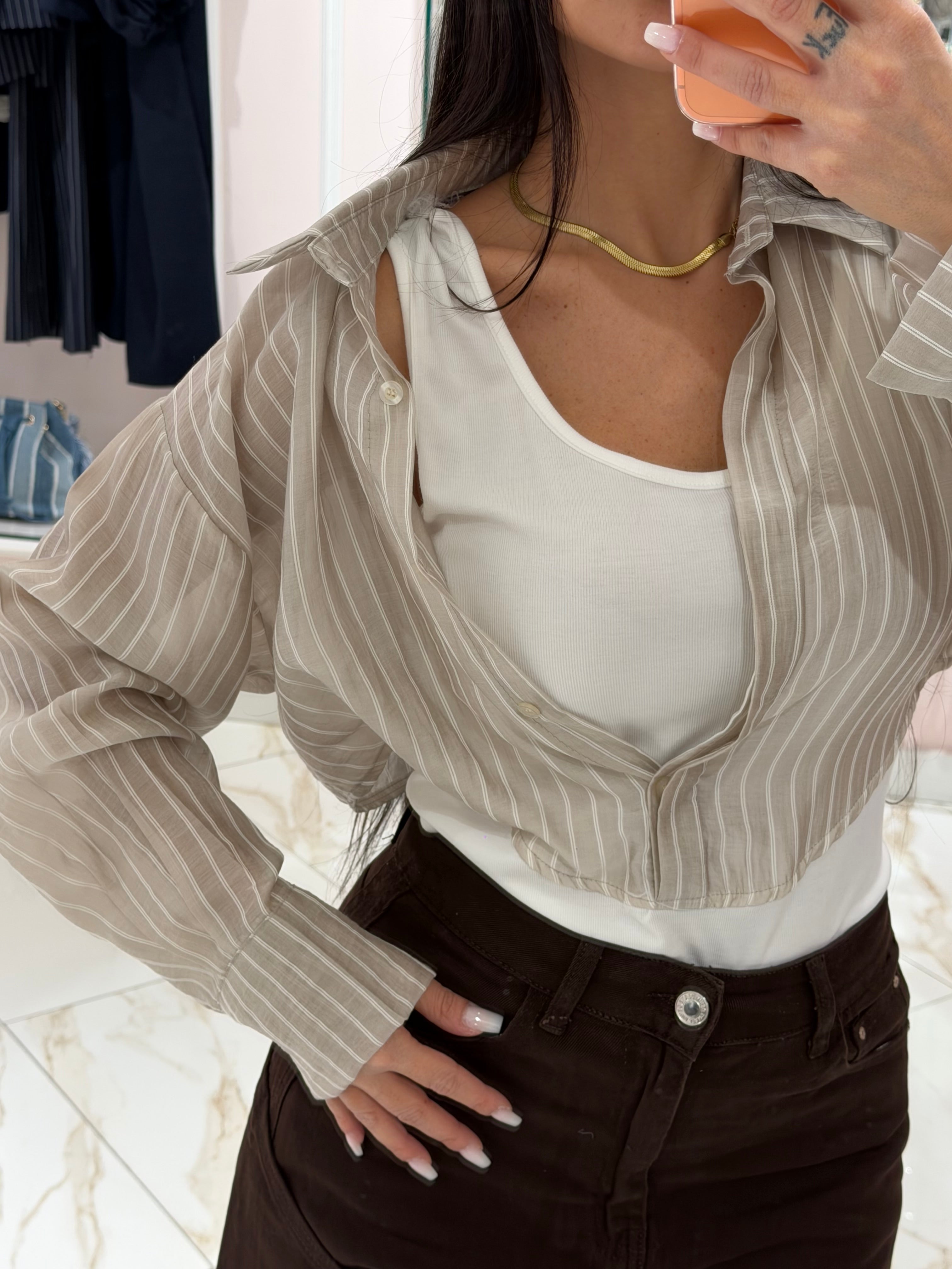Camicia Body Righe