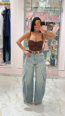 Jeans Balloon Tasconi Con Cintura