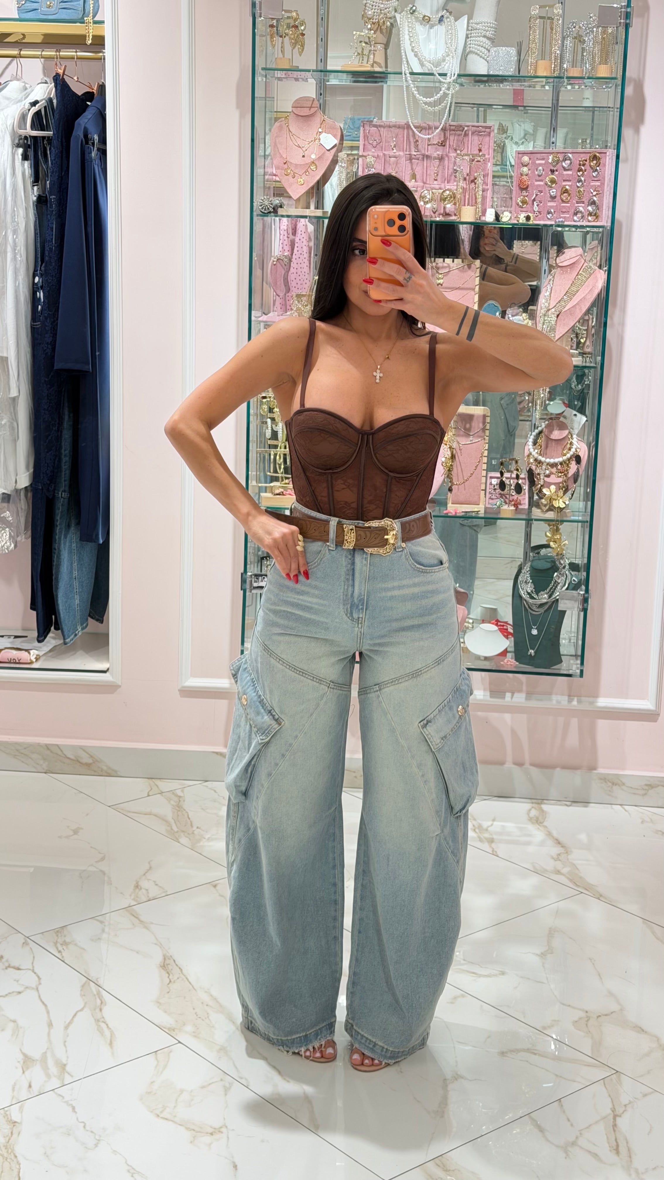 Jeans Balloon Tasconi Con Cintura