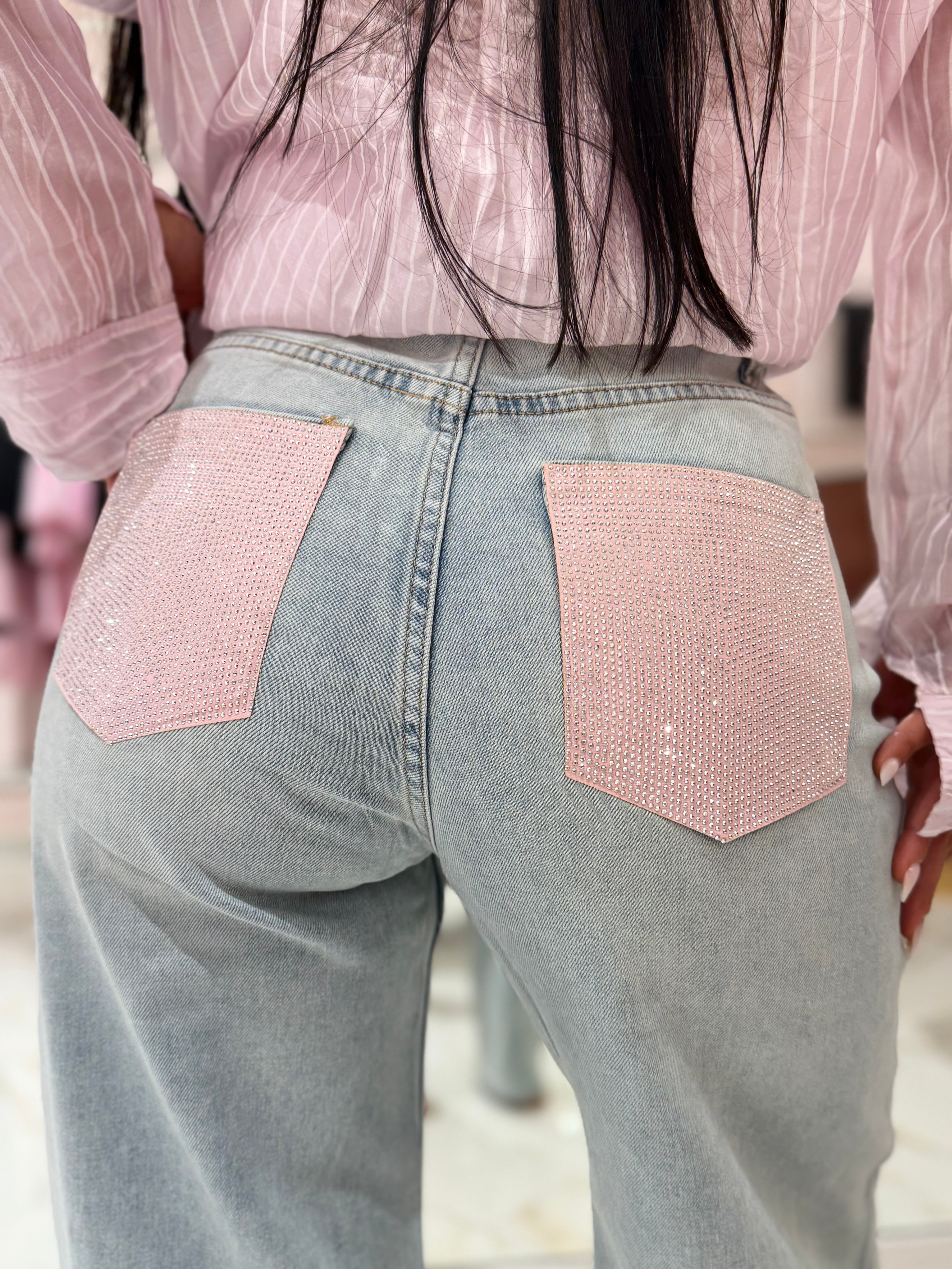Jeans Zeudi Tasche Strass