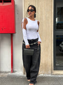 Jeans Balloon Grigio Sfumato