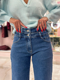 Jeans Doppio Bustino Zampa