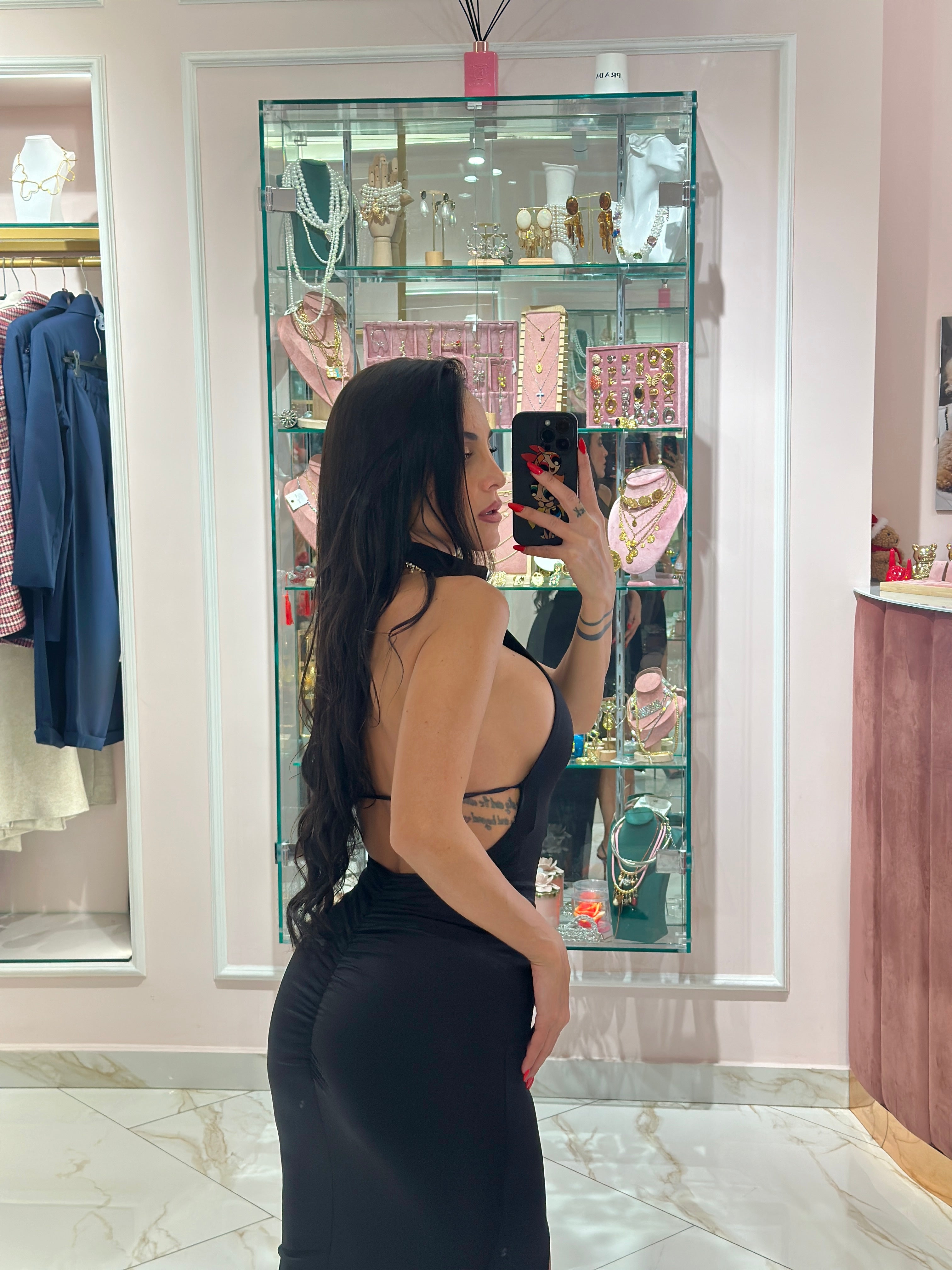 Abito in licra Spacco