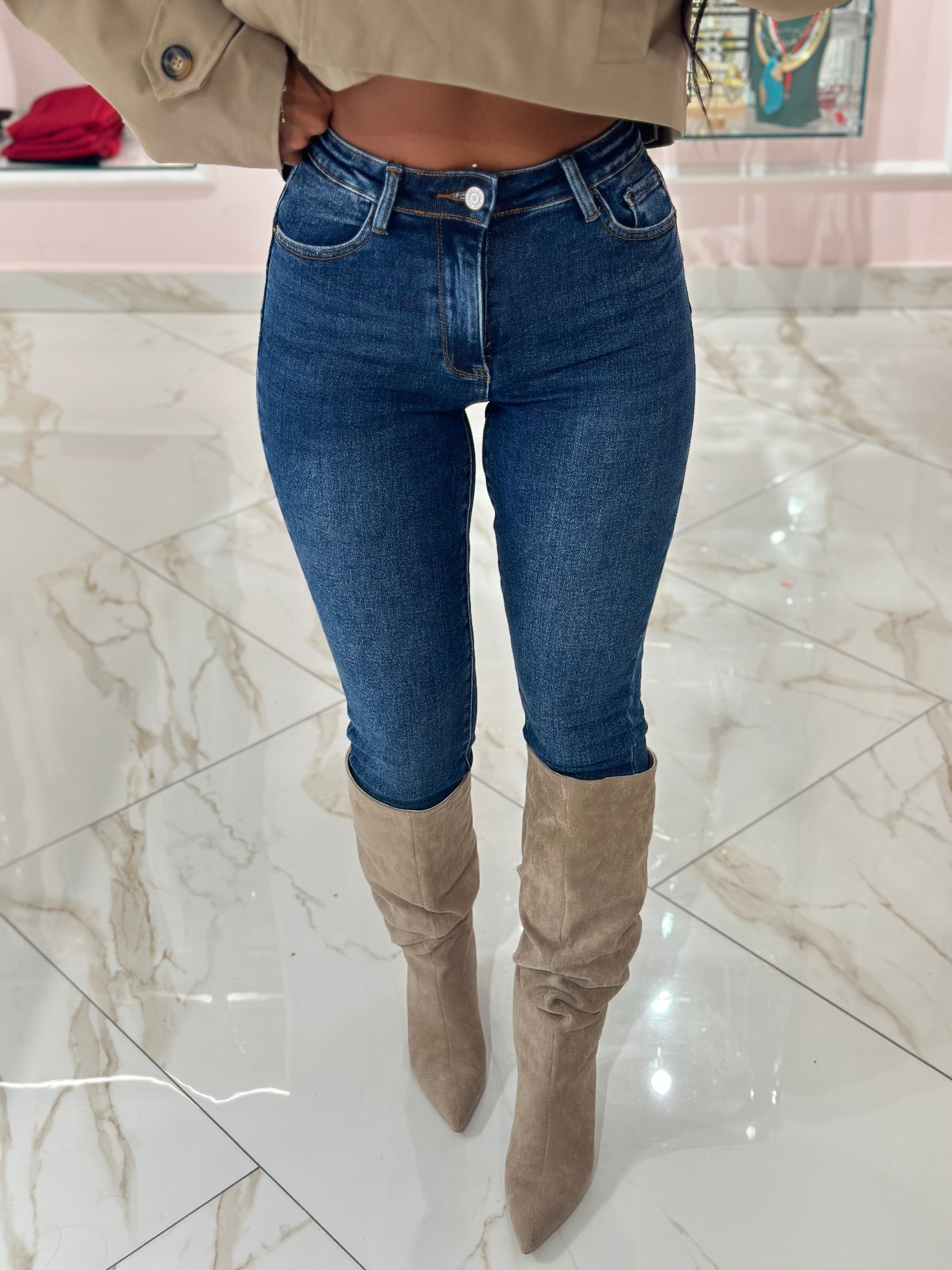 Jeans Skinny Blu Denim